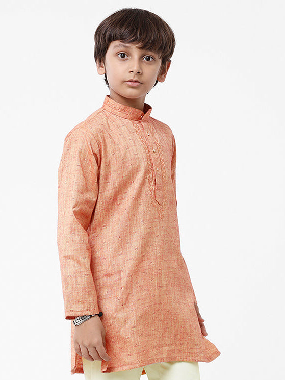 Boys Cotton Full Sleeves Brown Kurta BK07