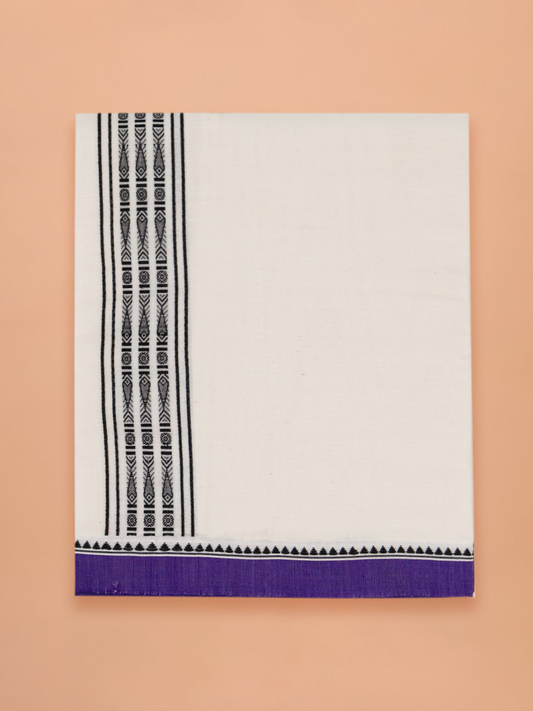 PANCHAA™ Handwoven Azo-Free Dyes Extra Weft Dhoti D11