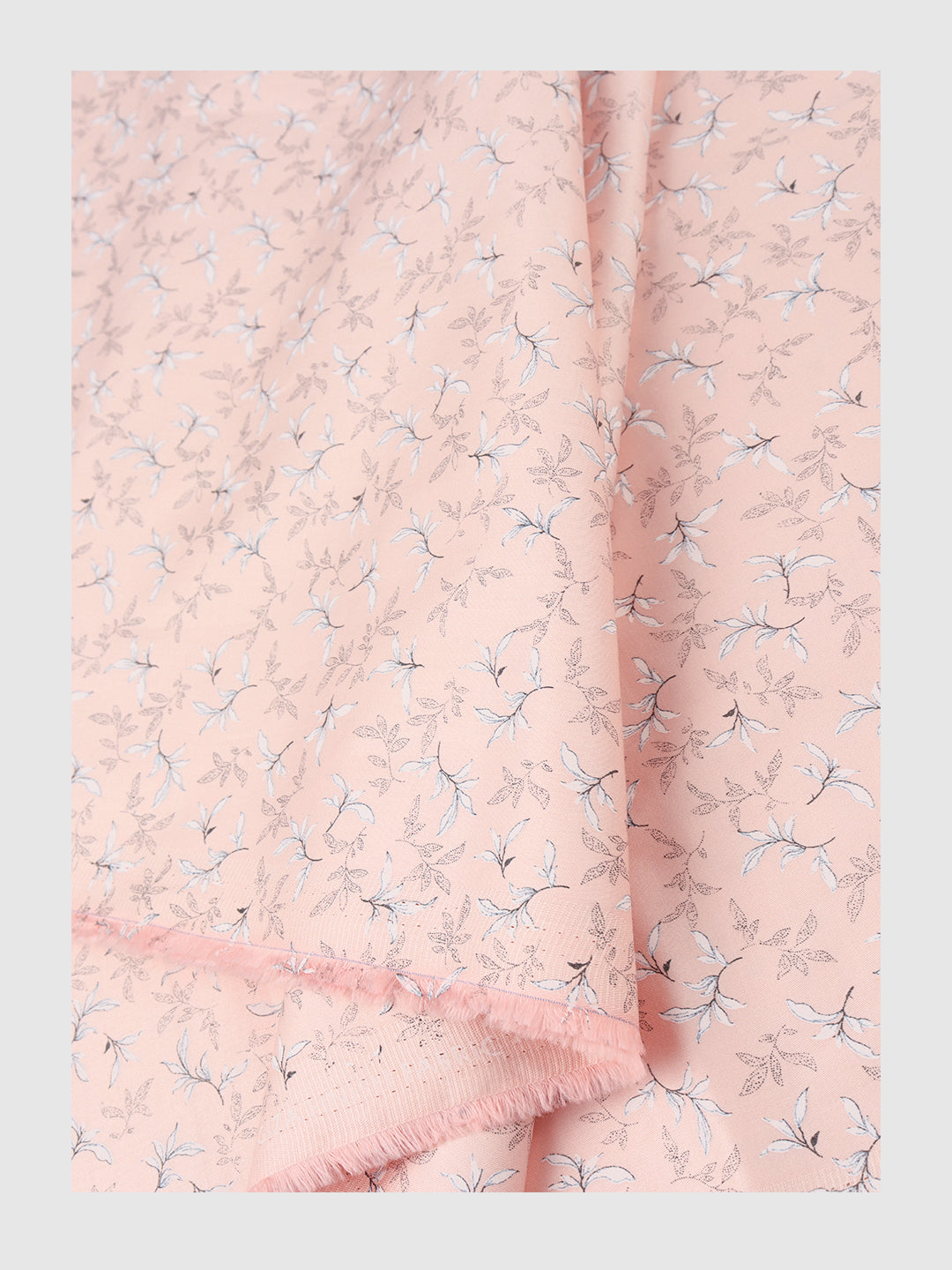 Men Cotton Rich Light Pink Printed Shirt Fabric Oslo Print