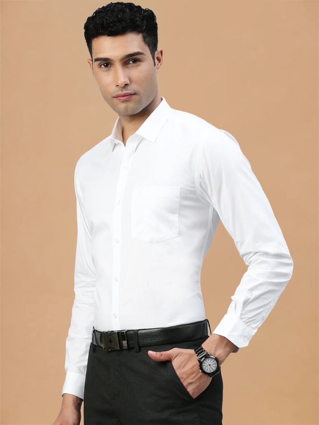 100% Cotton White Shirt - Victory | Prestigious Fit