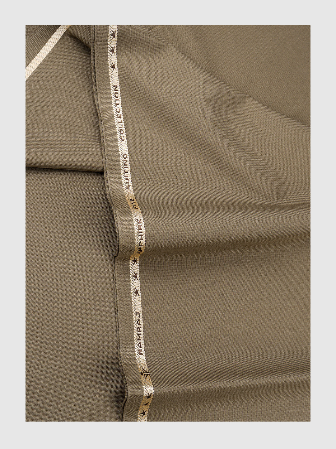 Men Cotton Blend Pants Fabric Brown Sapphire Cuf