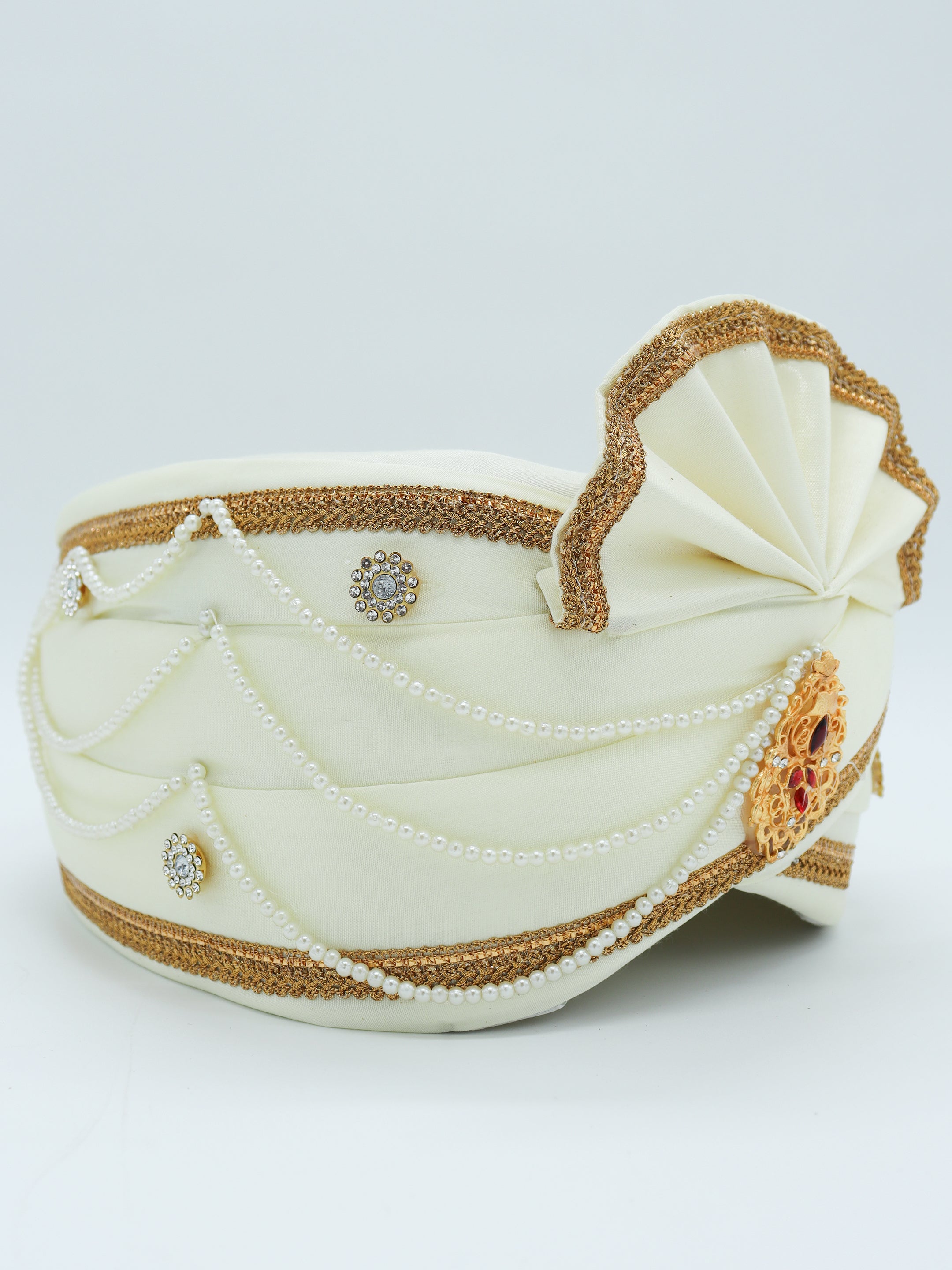 Traditional Silky Style Wedding Turban  - 124