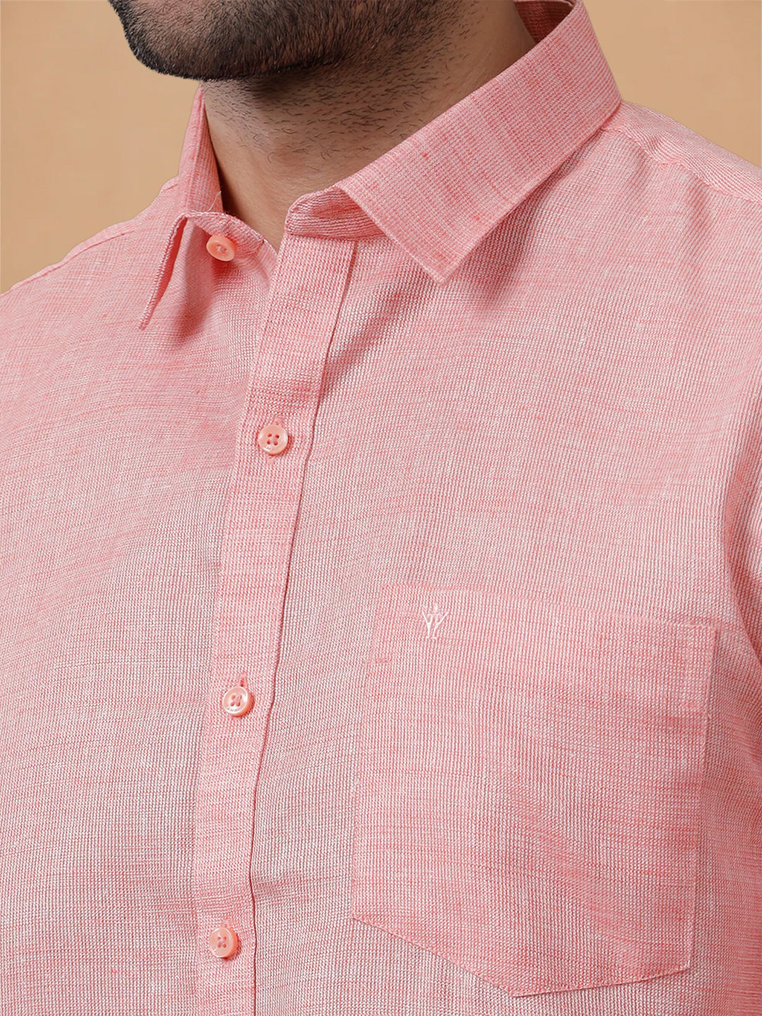 Cotton Rich LT Pink Regular Fit Shirt T3 CV11