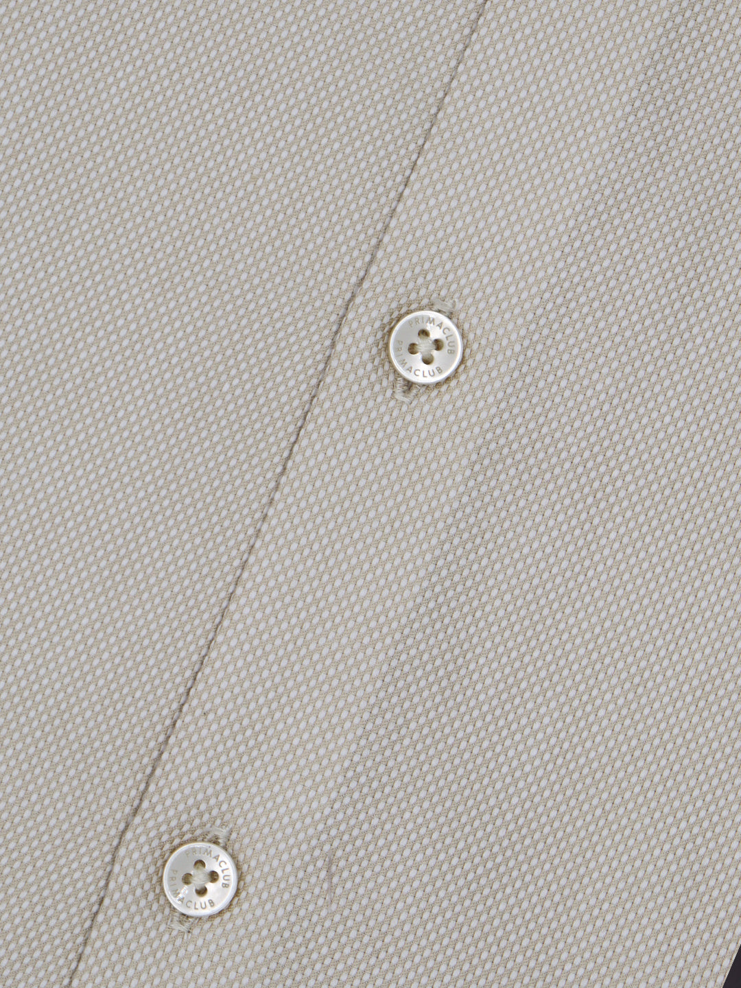 Prima Club Premium Cotton Dobby LT Beige Regular Fit Shirt SRAW3