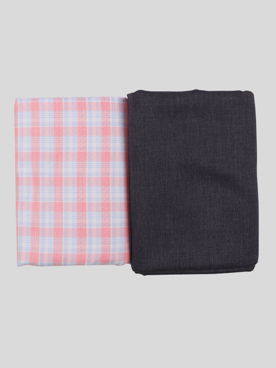 Cotton Checked Shirting & Suiting Gift Box Combo KK82-Full view