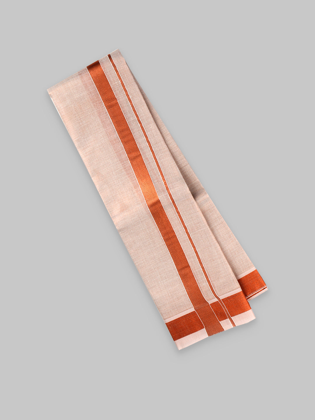Gleaming Silver 3/4" Copper Border Towel