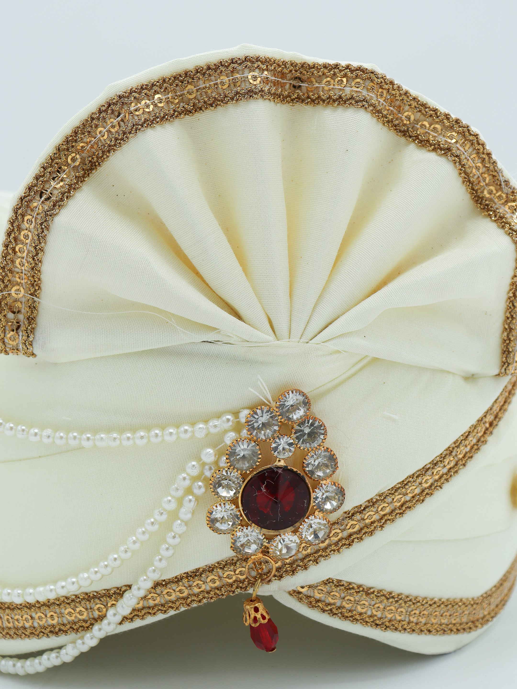 Traditional Silky Style Wedding Turban  - 123