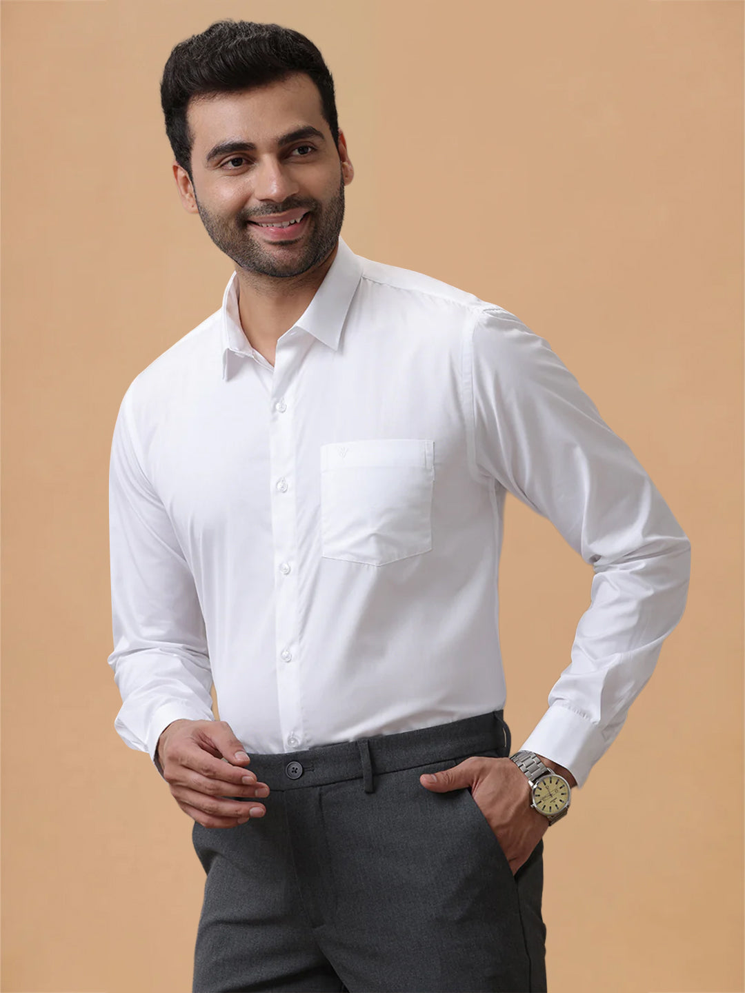 Giza Cotton White Shirt – Giza Club 6001