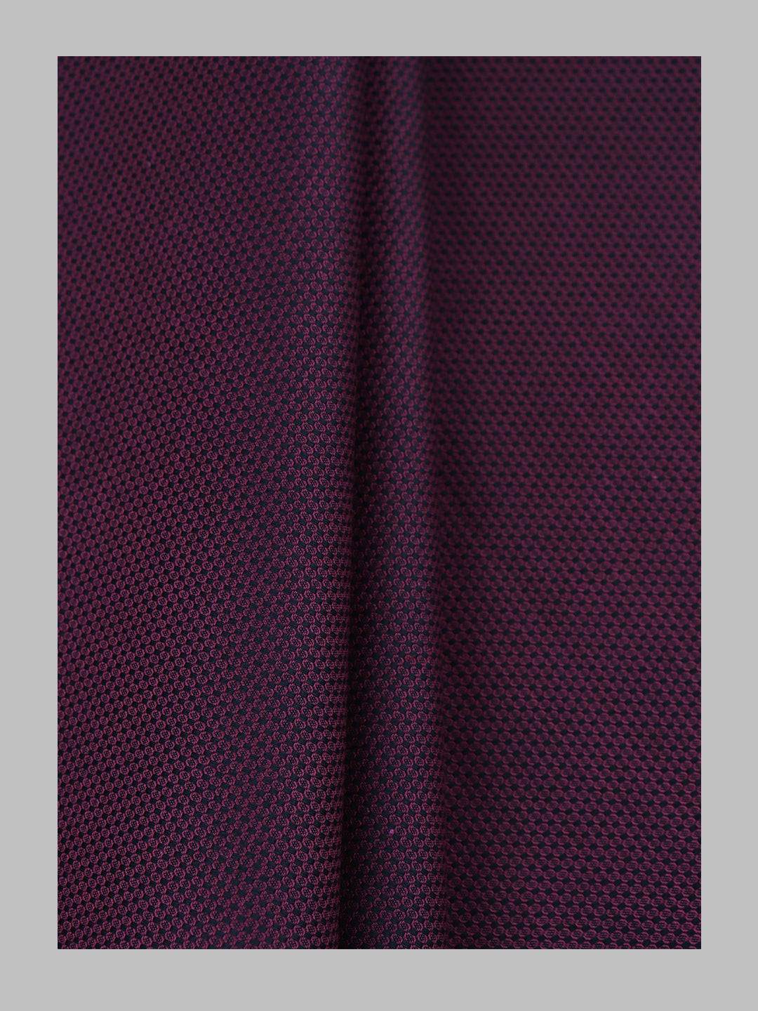 Men 100% Cotton Self Design Shirt Fabric Dark Purple Grand Iconic