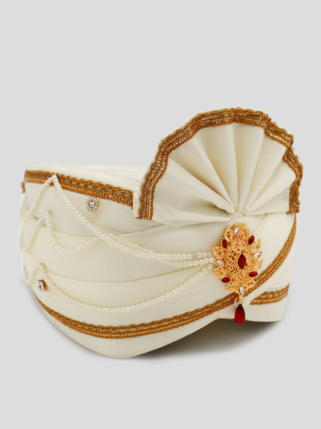 Traditional Silky Style Wedding Turban  - 78