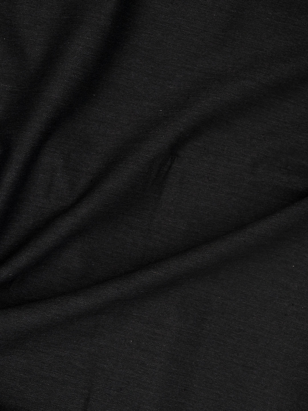 Men Wool Blended Black Plain Suiting Fabric Star Wool