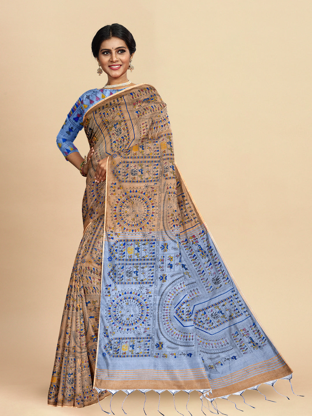 Womens Gorgeous Self Designed Pure Cotton Weaving Saree PCS51