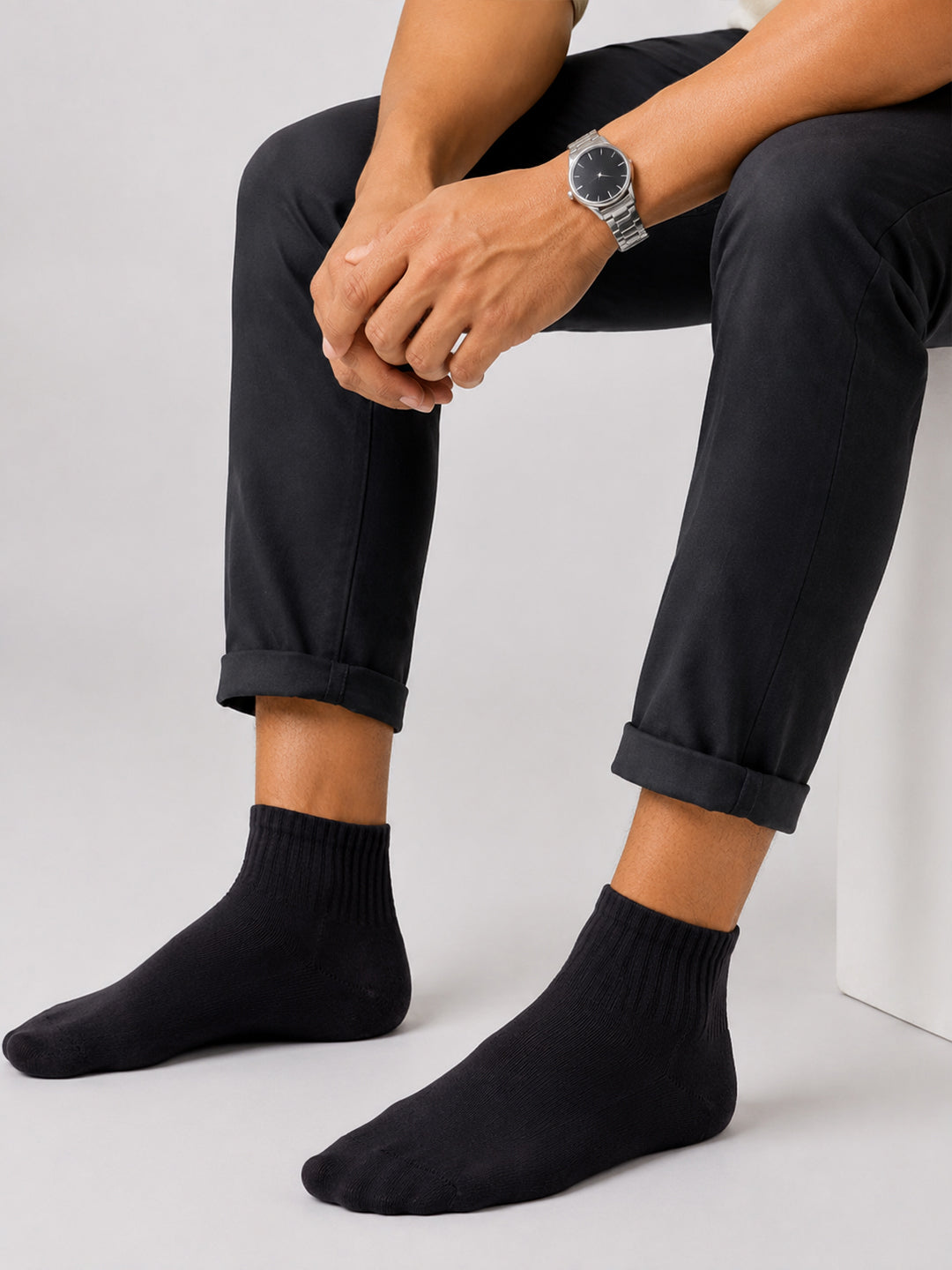 Men Assorted Bamboo Sports Ankle Length Socks SAS4
