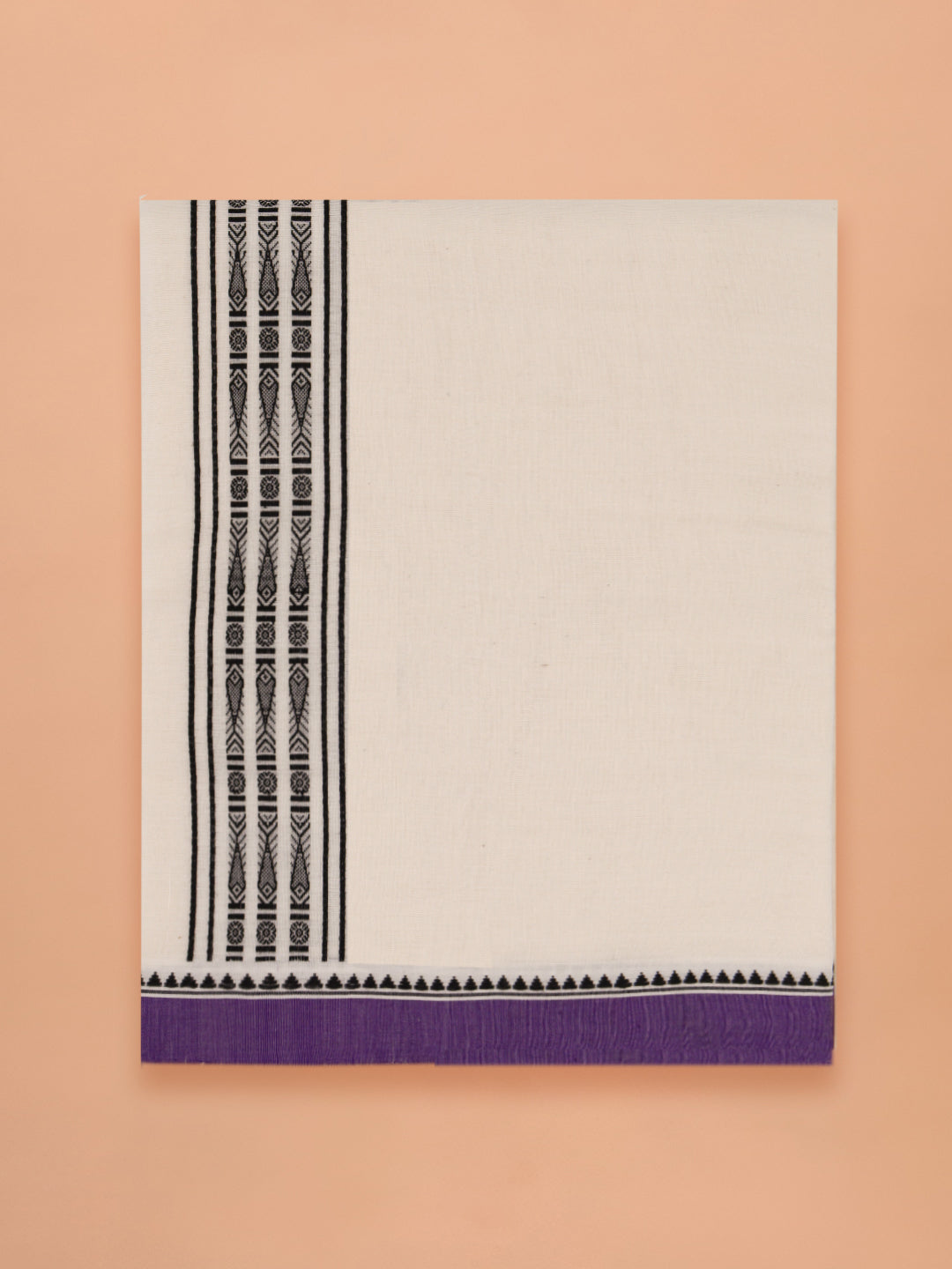 PANCHAA™ Handwoven Azo-Free Dyes Extra Weft Dhoti D11