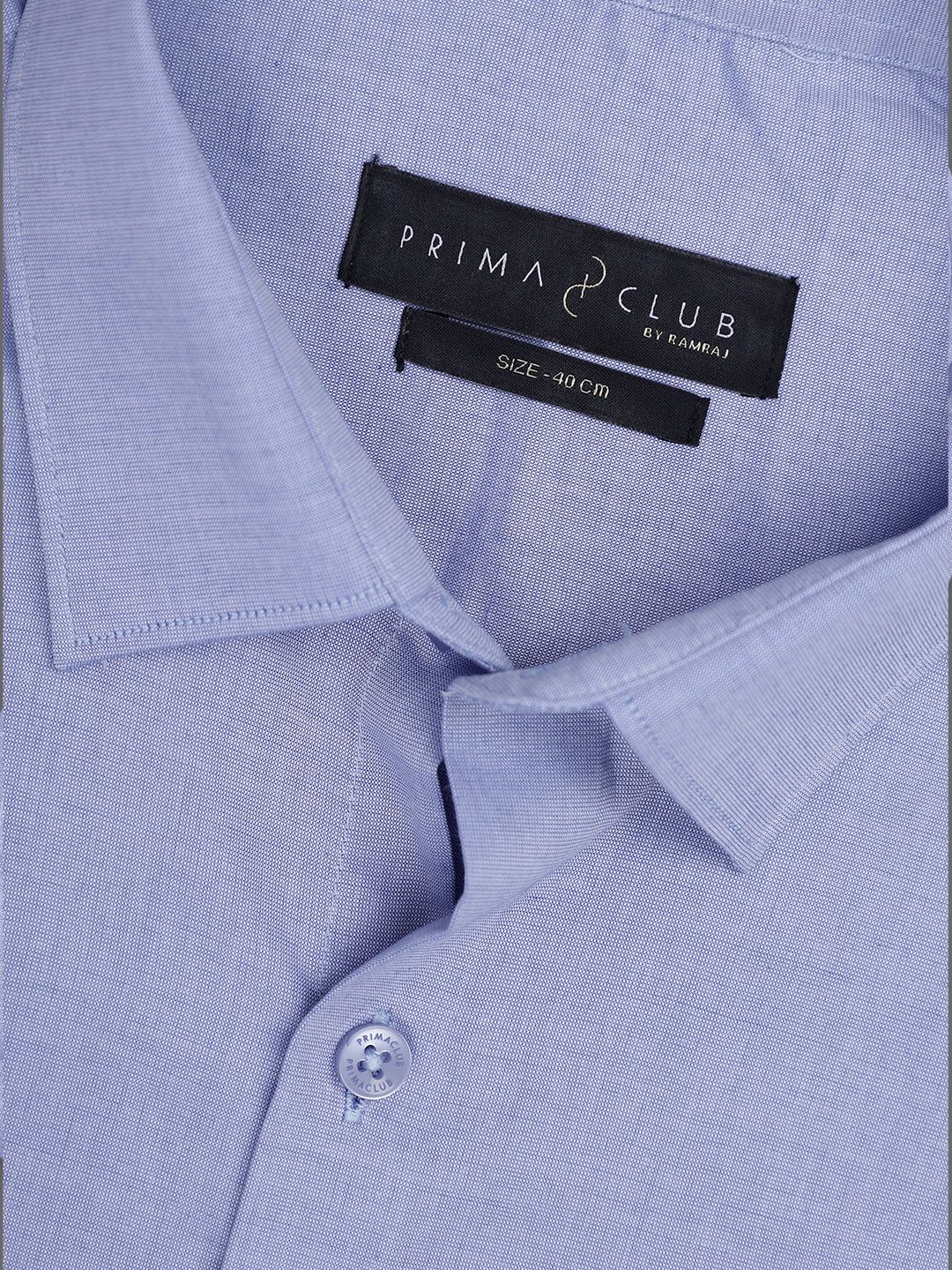 Prima Club Premium Cotton Light Blue Regular Fit Shirt SRCR2