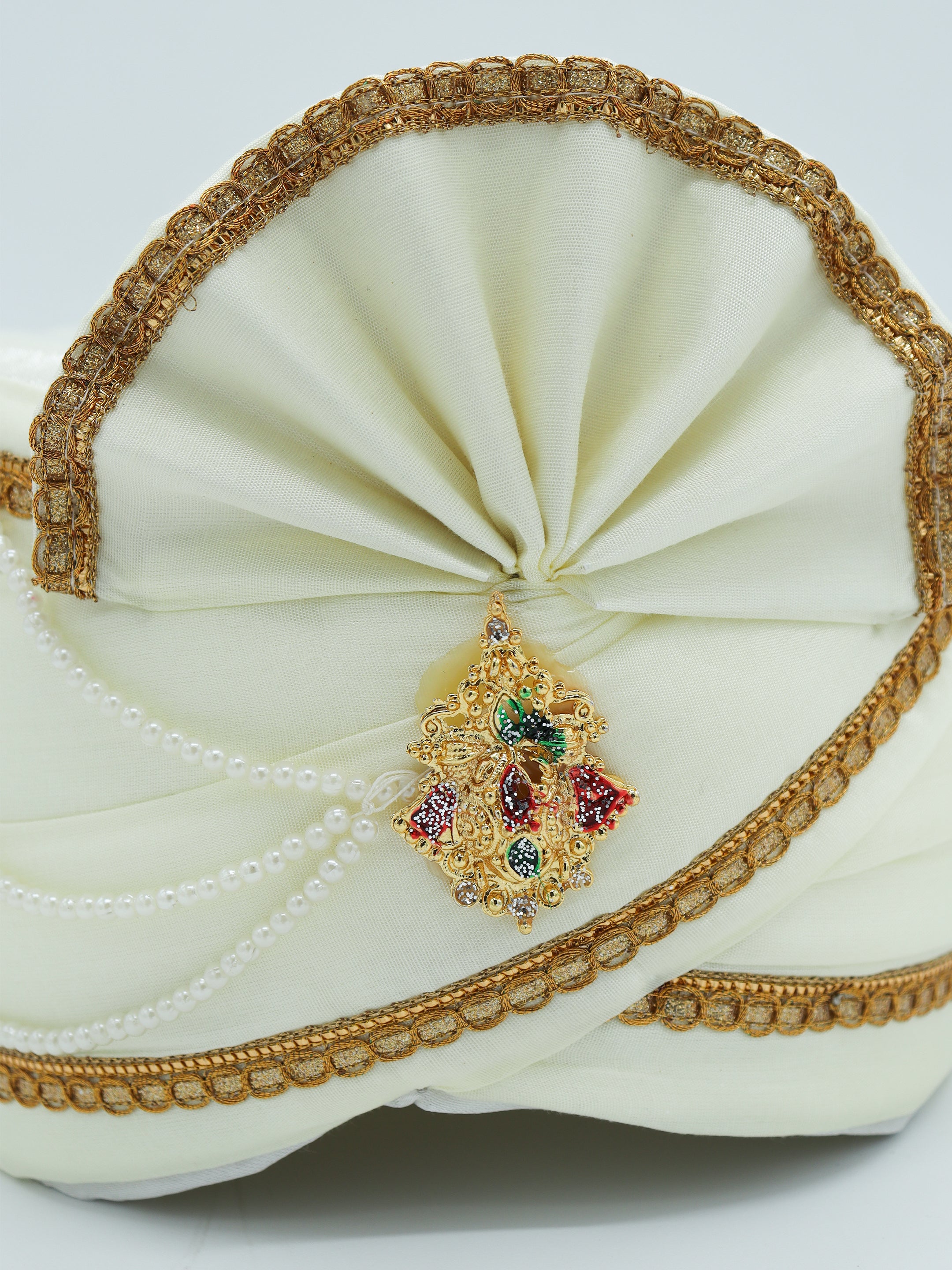 Traditional Silky Style Wedding Turban  - 131