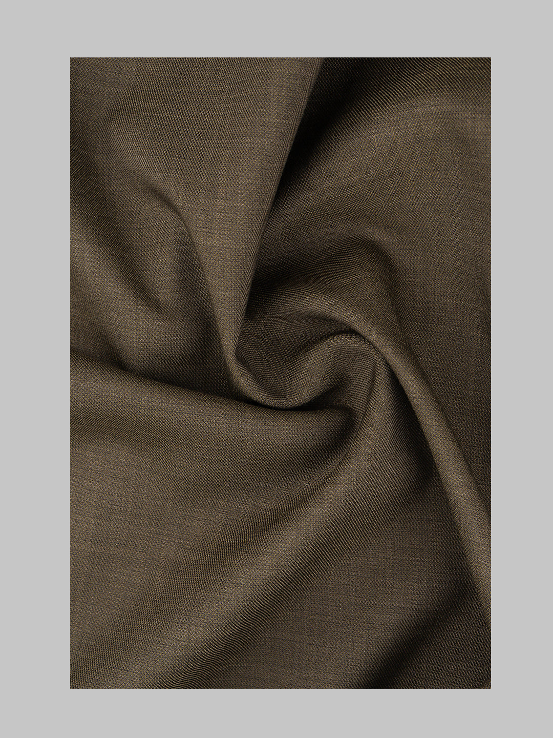 Men Poly Viscose Blend Suiting Fabric Army Green Enable Stretch