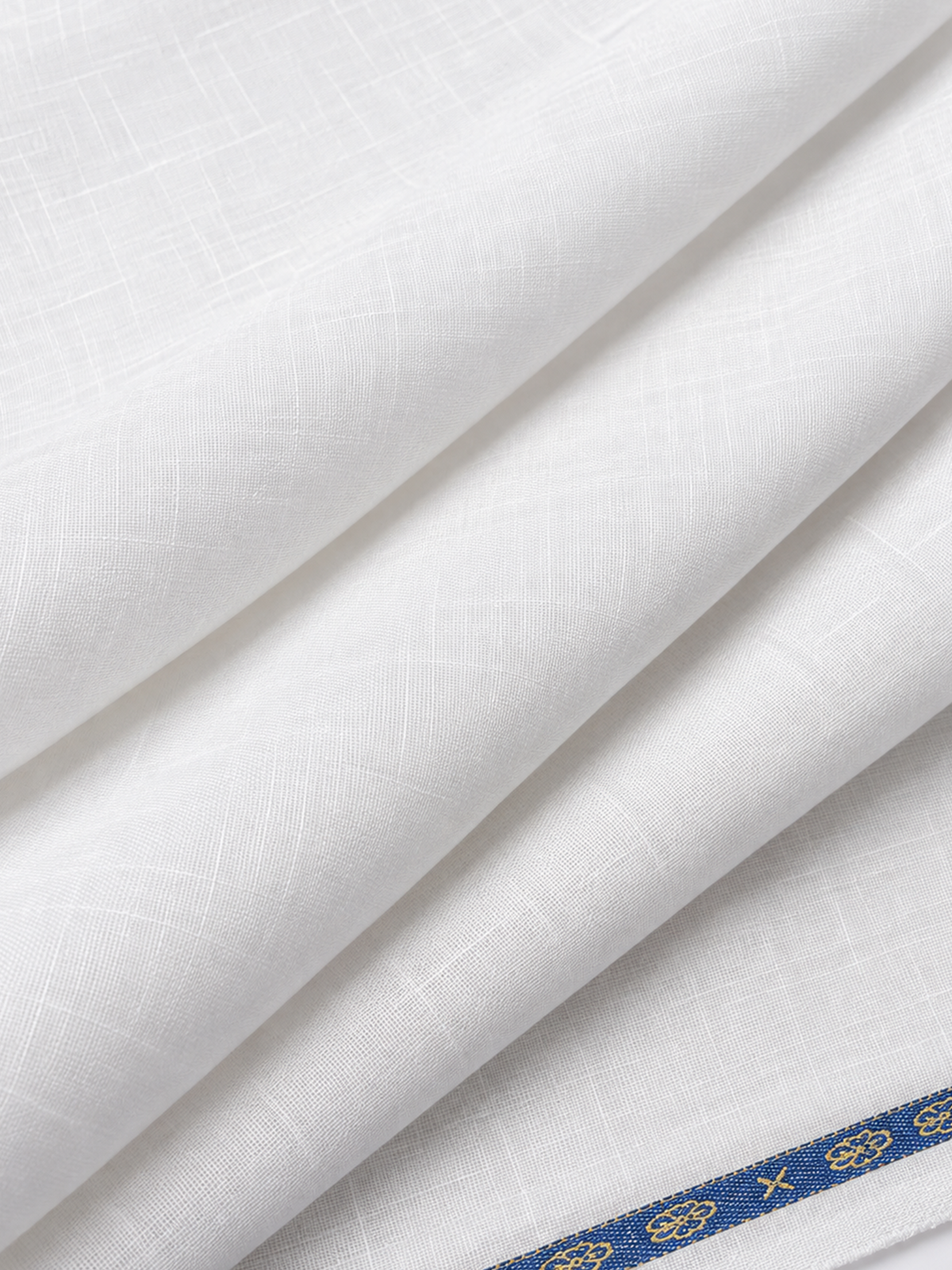 Linen Lyocell White Shirt Fabric 60 LEA