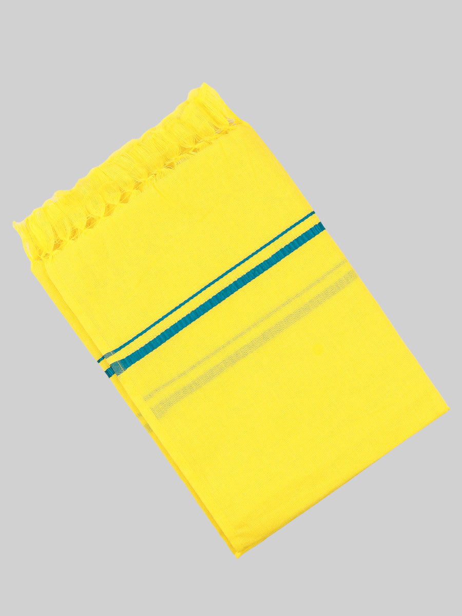 Devotional Towel Yellow Hariharan (Pack of 2)-Blue