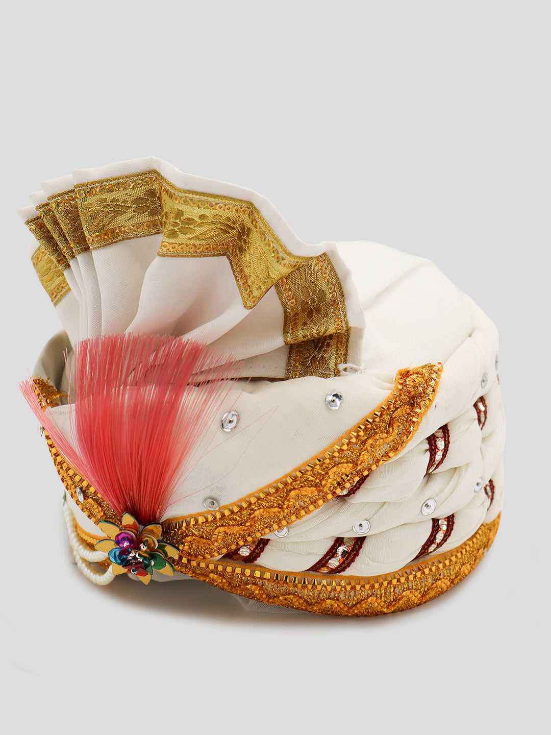 Traditional Silky Style Wedding Turban  - 74