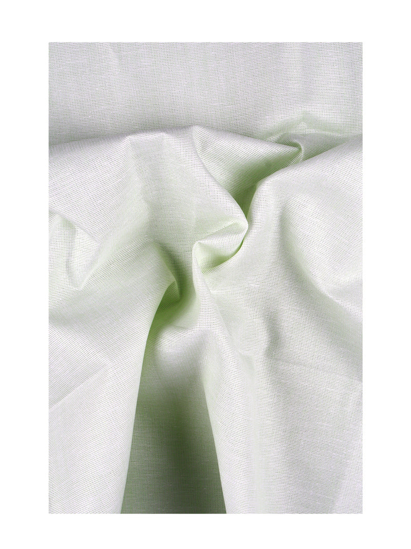 Cotton Pista Green Colour Plain Shirt Fabric Elight Gold