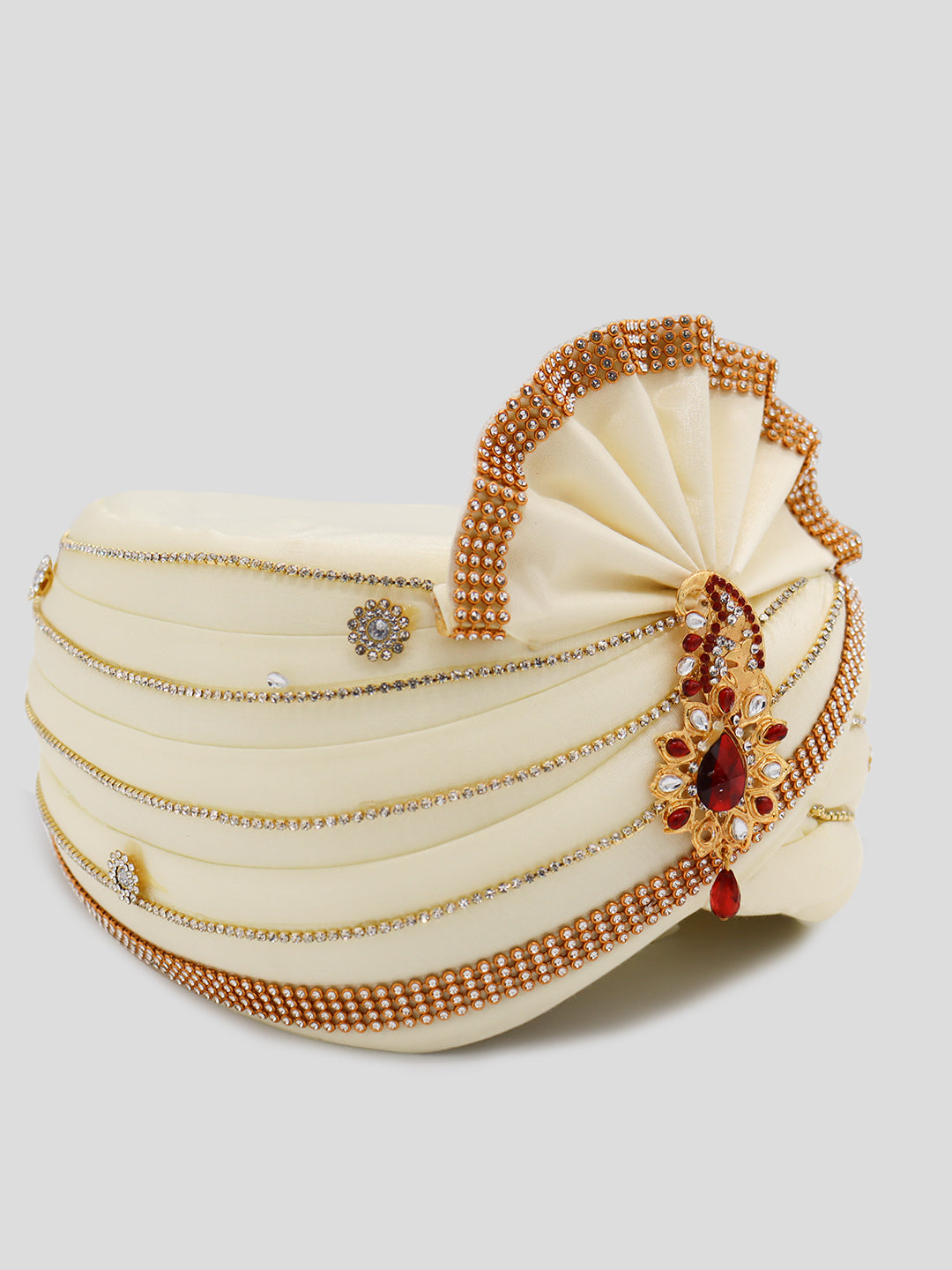 Traditional Silky Style Wedding Turban  - 81