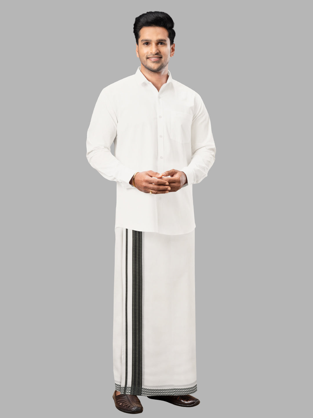 Mens Premium Cotton Double Dhoti Luxury Club LCJ05