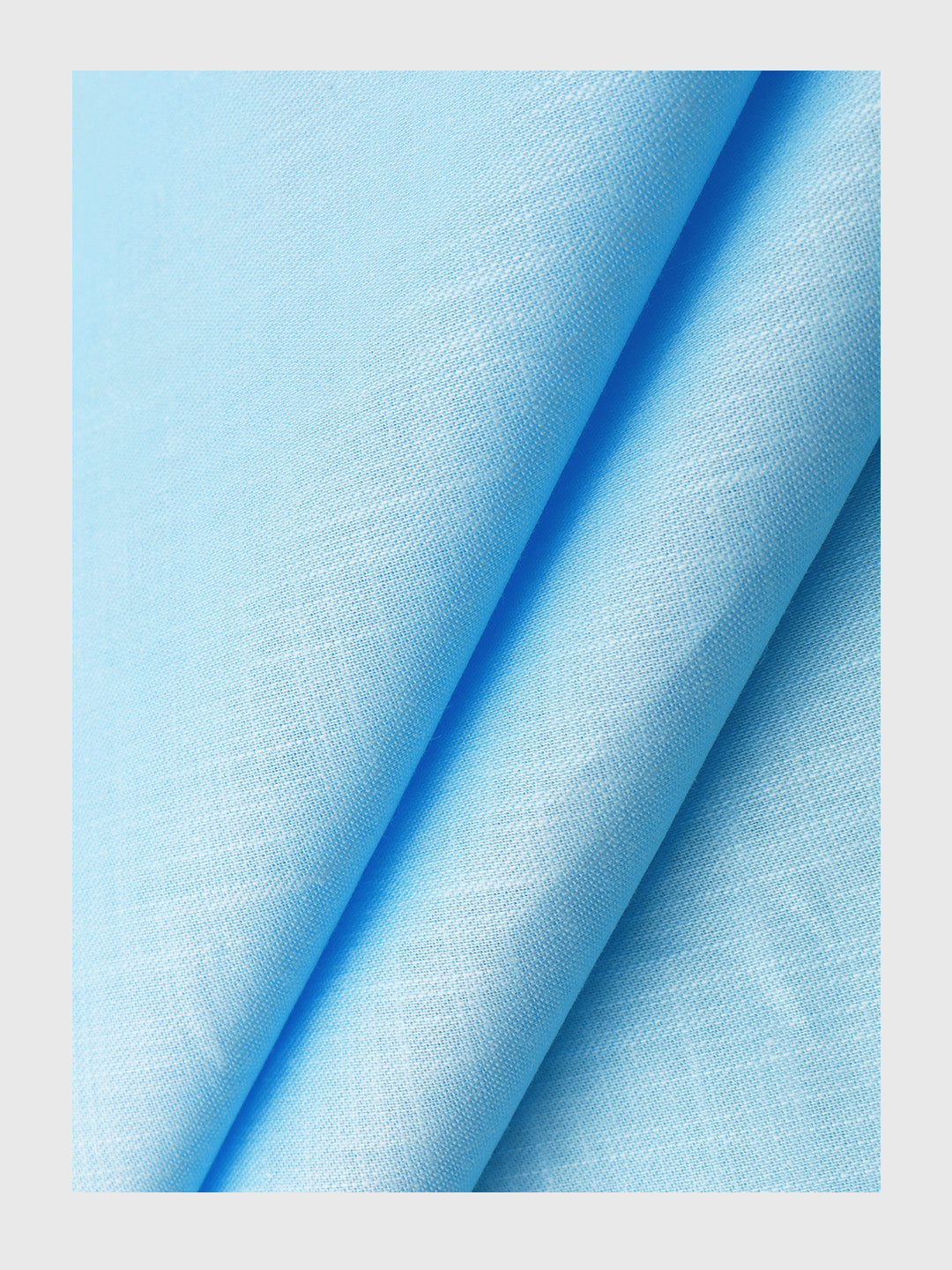 Men Cotton Rich Blue Self Design Shirting Fabric Hi Tech