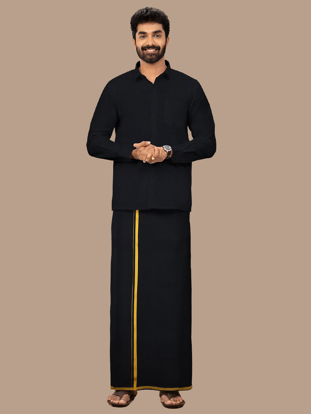 Mens Devotional Black Dhoti Rishi BB