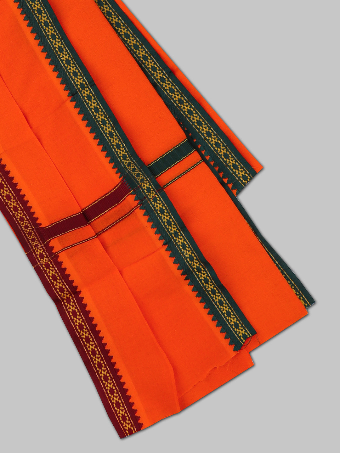 Men Angavastram Towel Orange