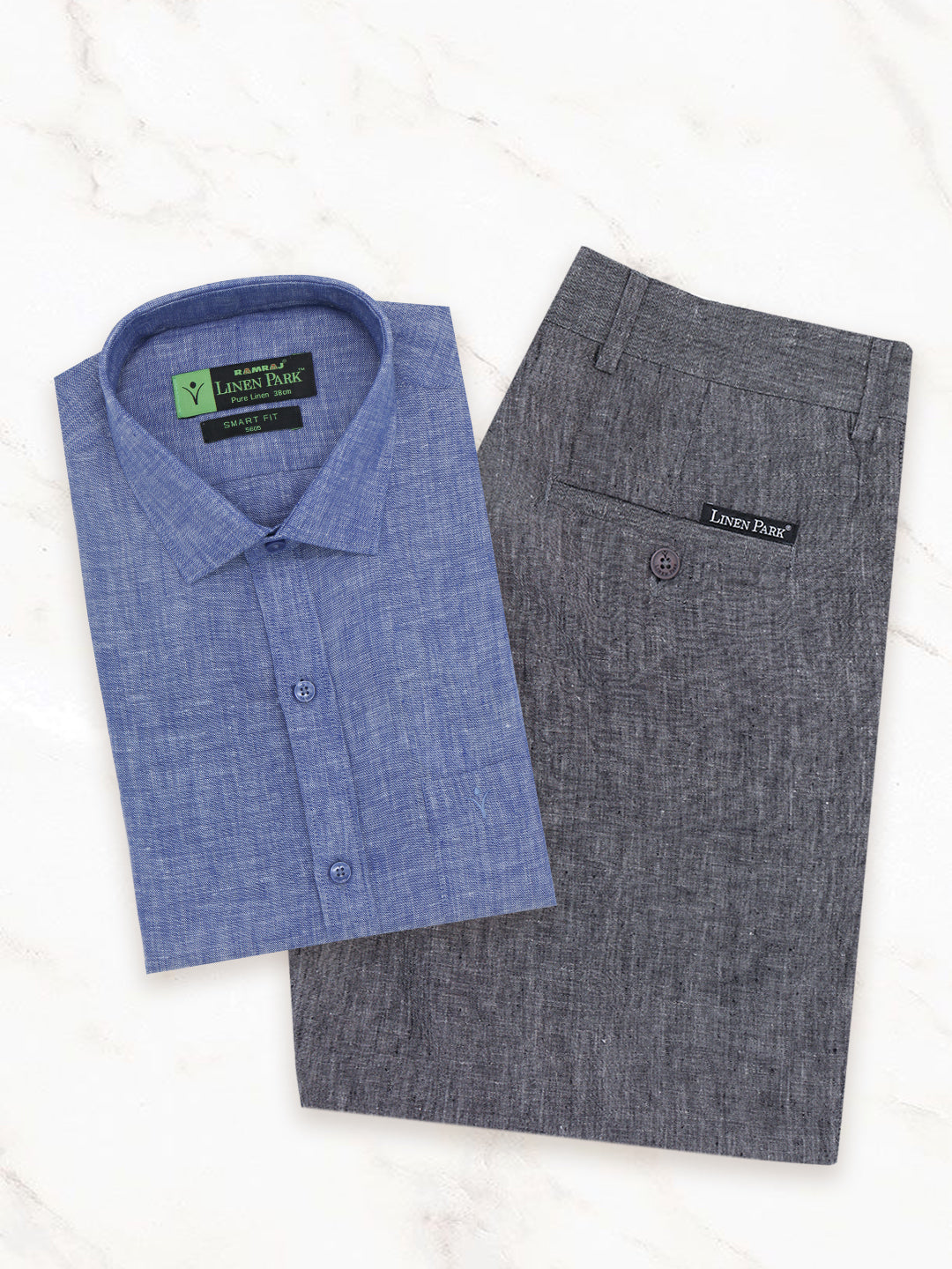 Mens Pure Linen Shirt and Pant Combo PL2