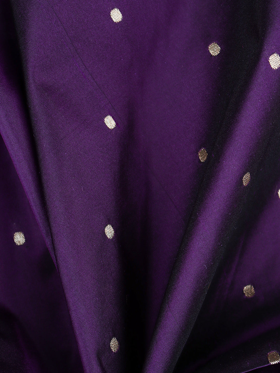 100% Pure Silk Shirt Fabric Violet