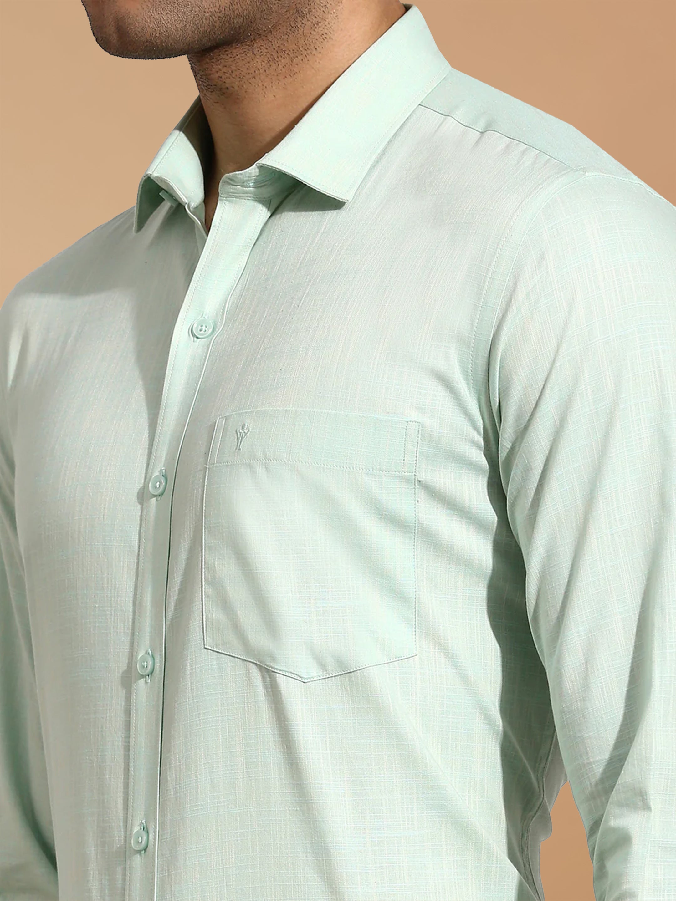 100% Cotton Green Smart Fit Shirt CL2 GT37