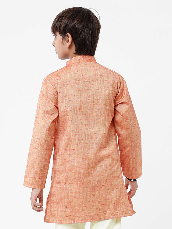 Boys Cotton Full Sleeves Brown Kurta BK07