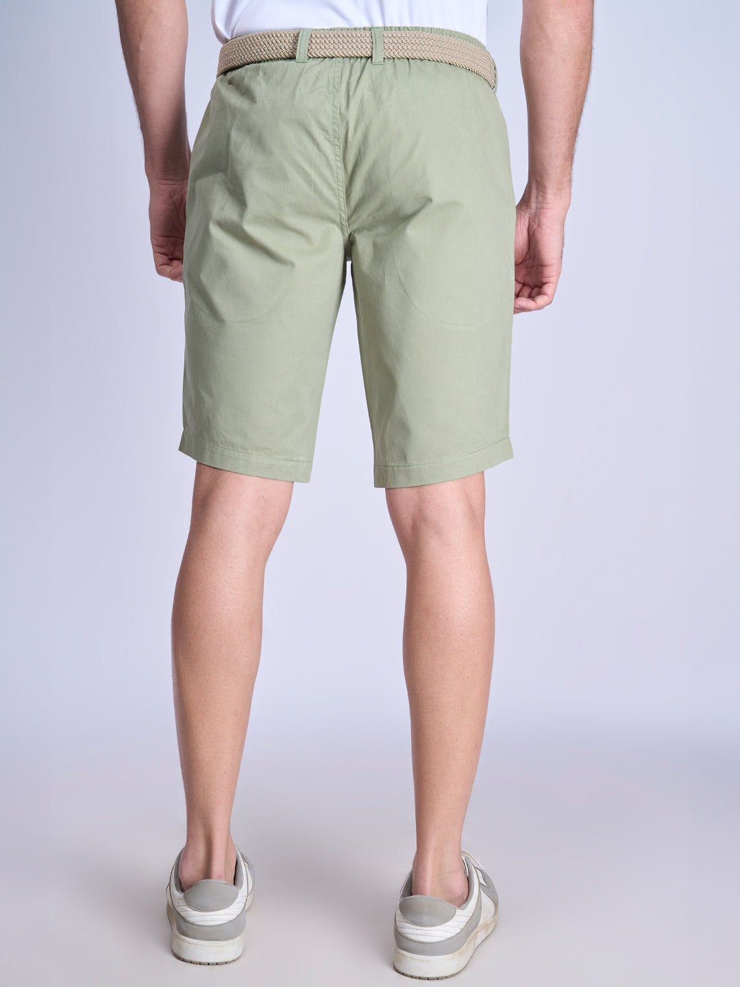 Mens 100% Combed Cotton Golf Shorts Green