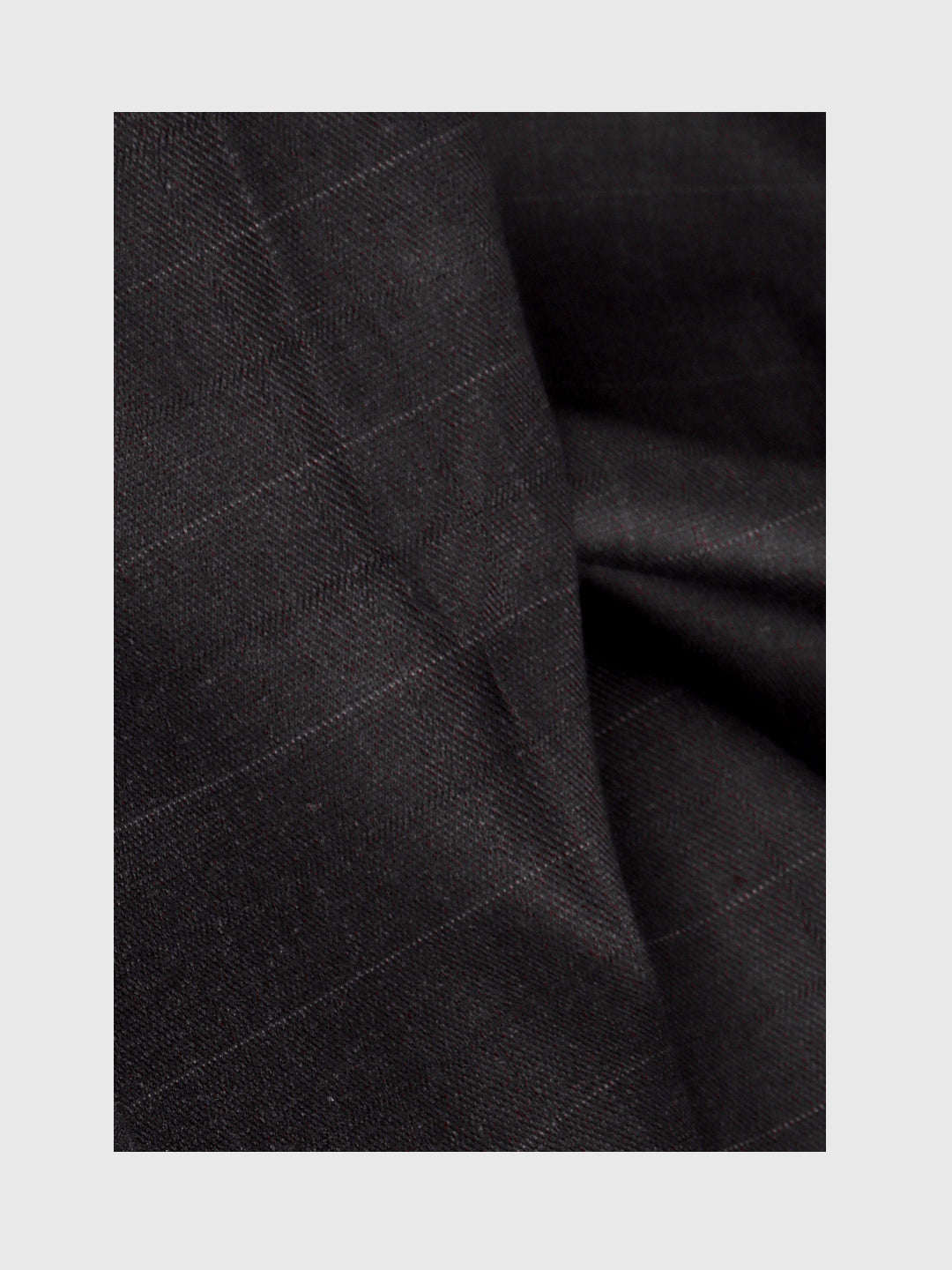 Men Poly Viscose Blend Checks Black Pants Fabric Chronicle