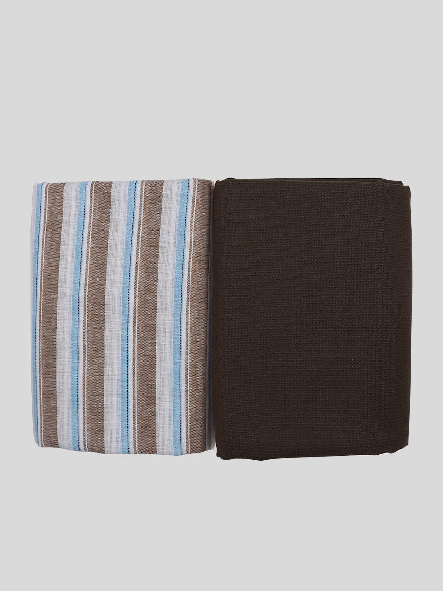 Cotton Striped Shirting & Suiting Gift Box Combo RY35-Full view