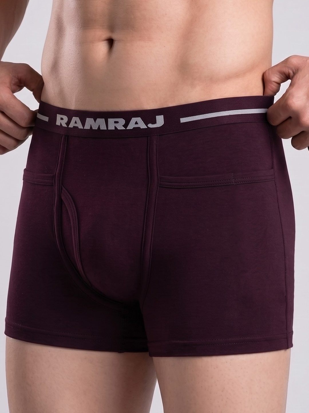 100% Combed Cotton Assorted Colour Pocket Trunk Softex (Pack of 2)