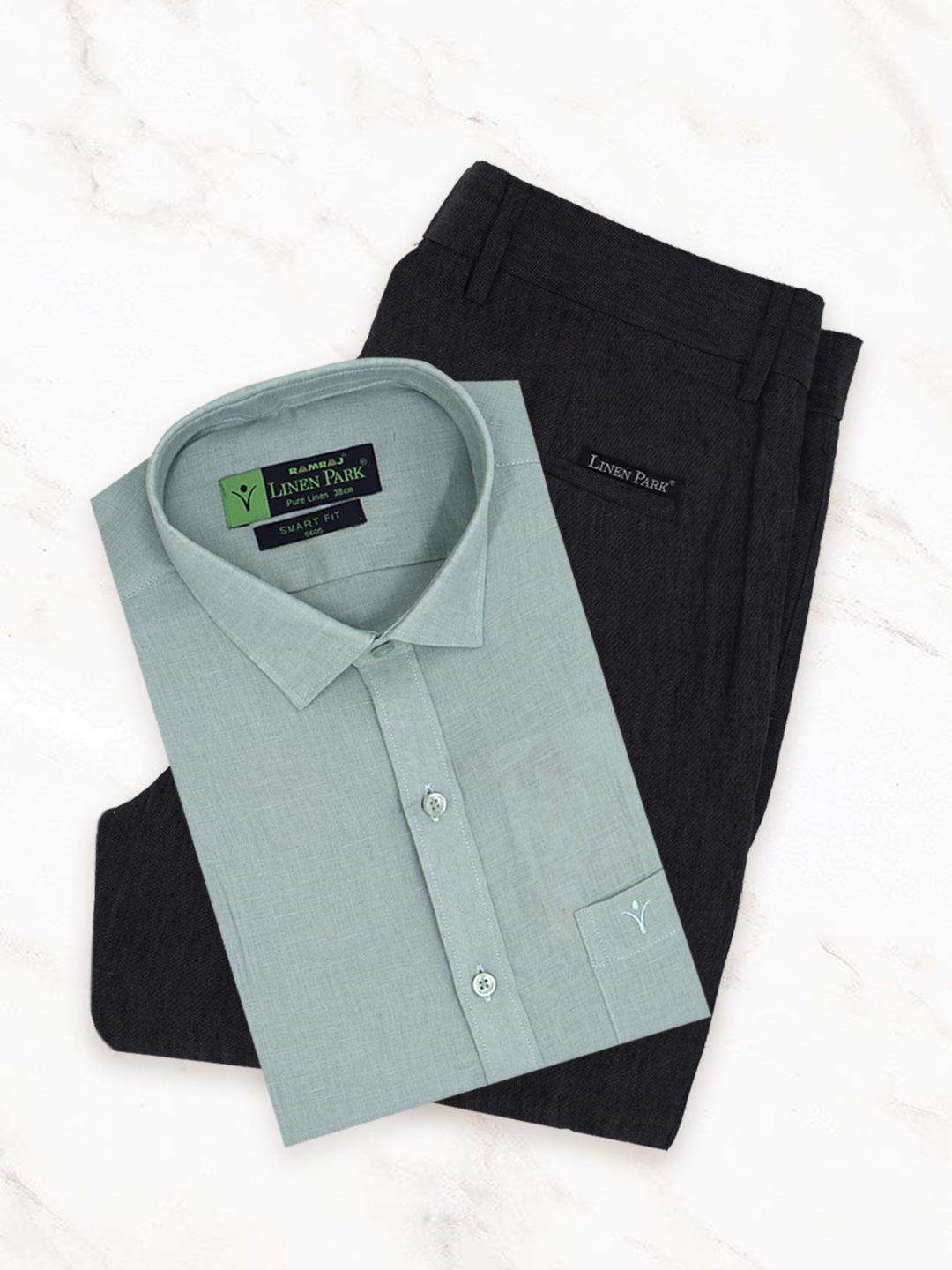 Mens Pure Linen Shirt and Pant Combo PL12