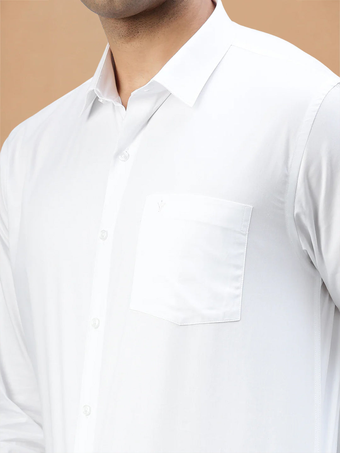 Starch Finish 100% Cotton White Shirt – Cool Cotton