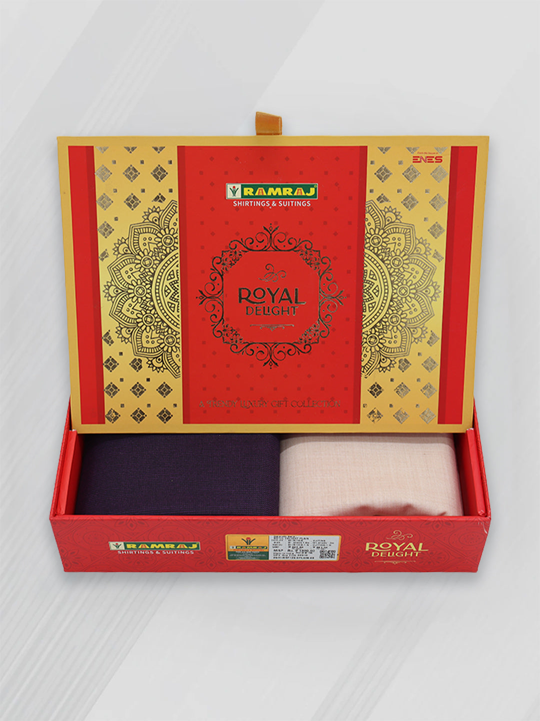 Men 100% Cotton Plain Shirting & Suiting Gift Box RY85