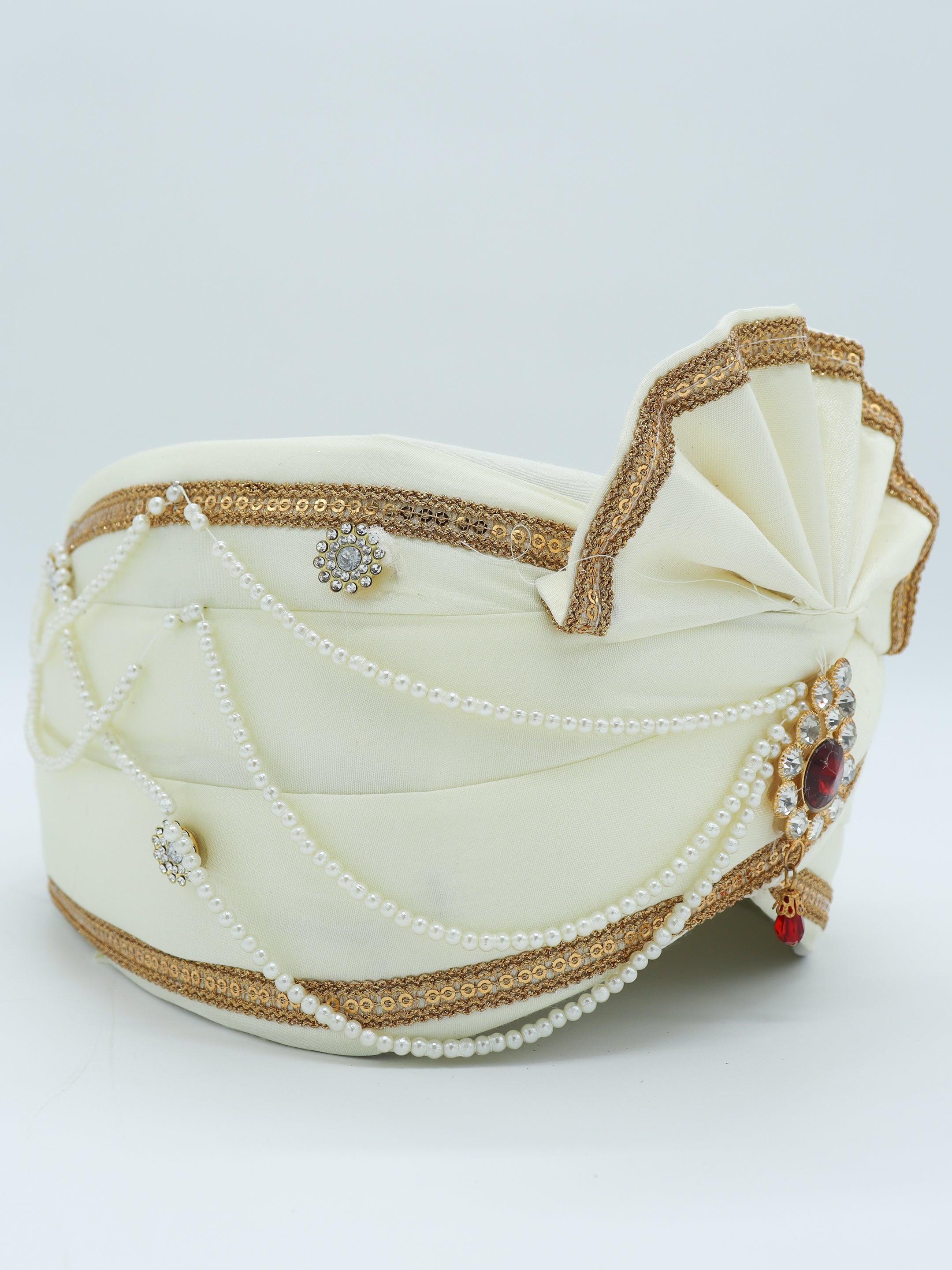 Traditional Silky Style Wedding Turban  - 123