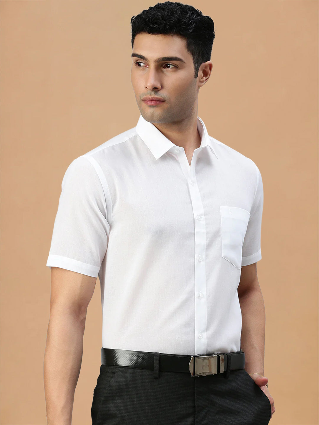 Cotton Rich White Shirt – Leader White | Liberty Cut