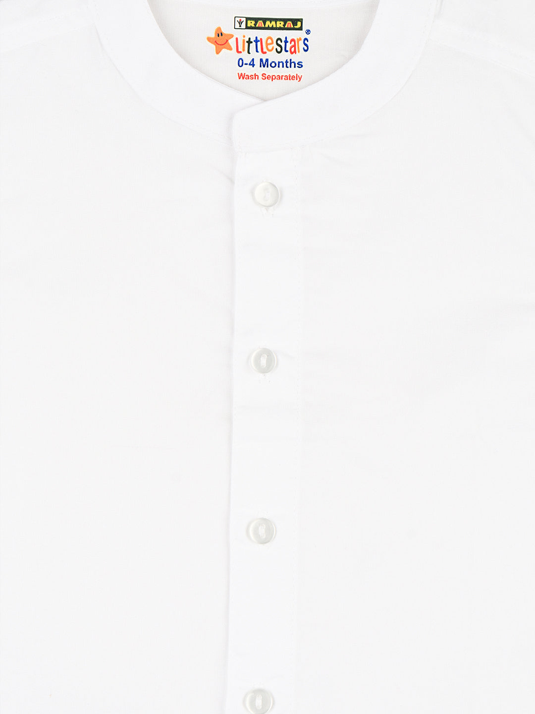 Born Baby Shirt with Pant and Panchakacham Set White