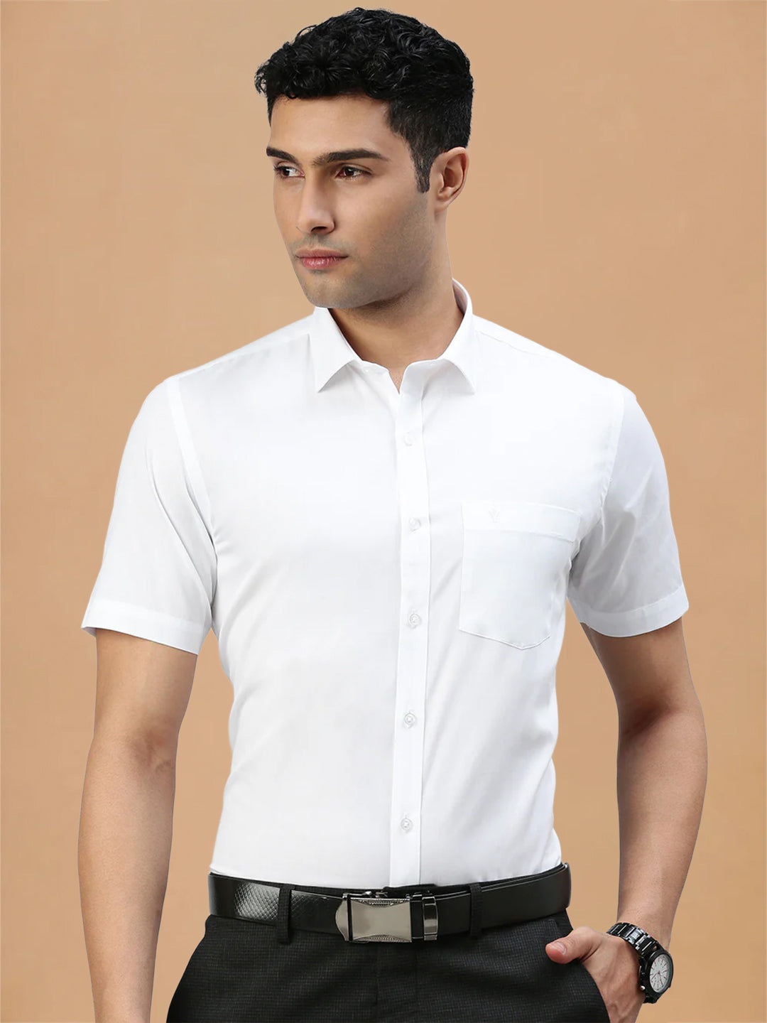 100% Cotton White Shirt - Victory | Prestigious Fit