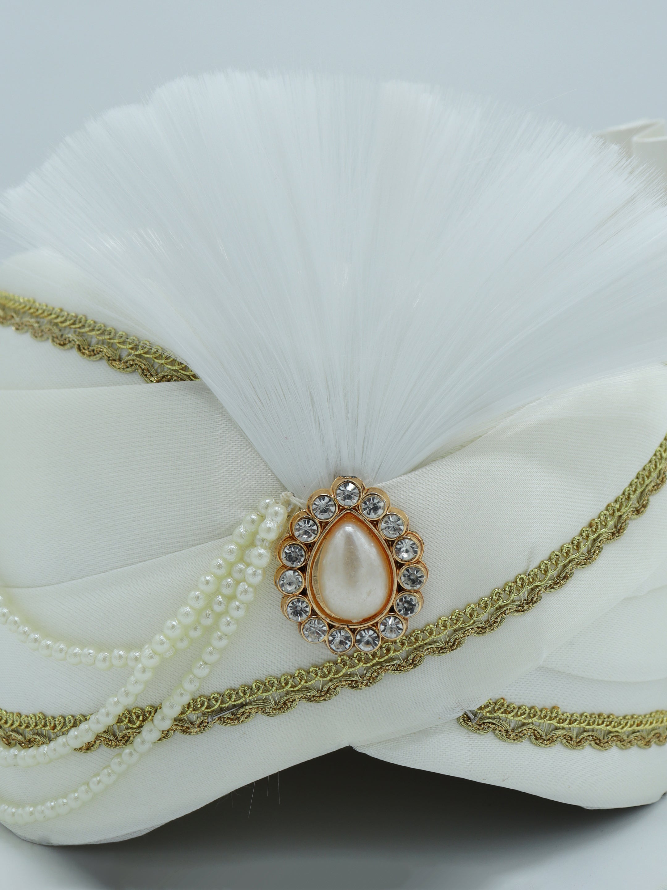 Traditional Silky Style Wedding Turban  - 122