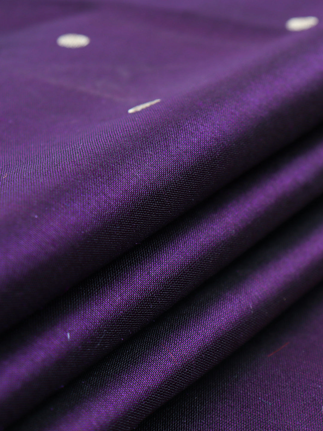 100% Pure Silk Shirt Fabric Violet