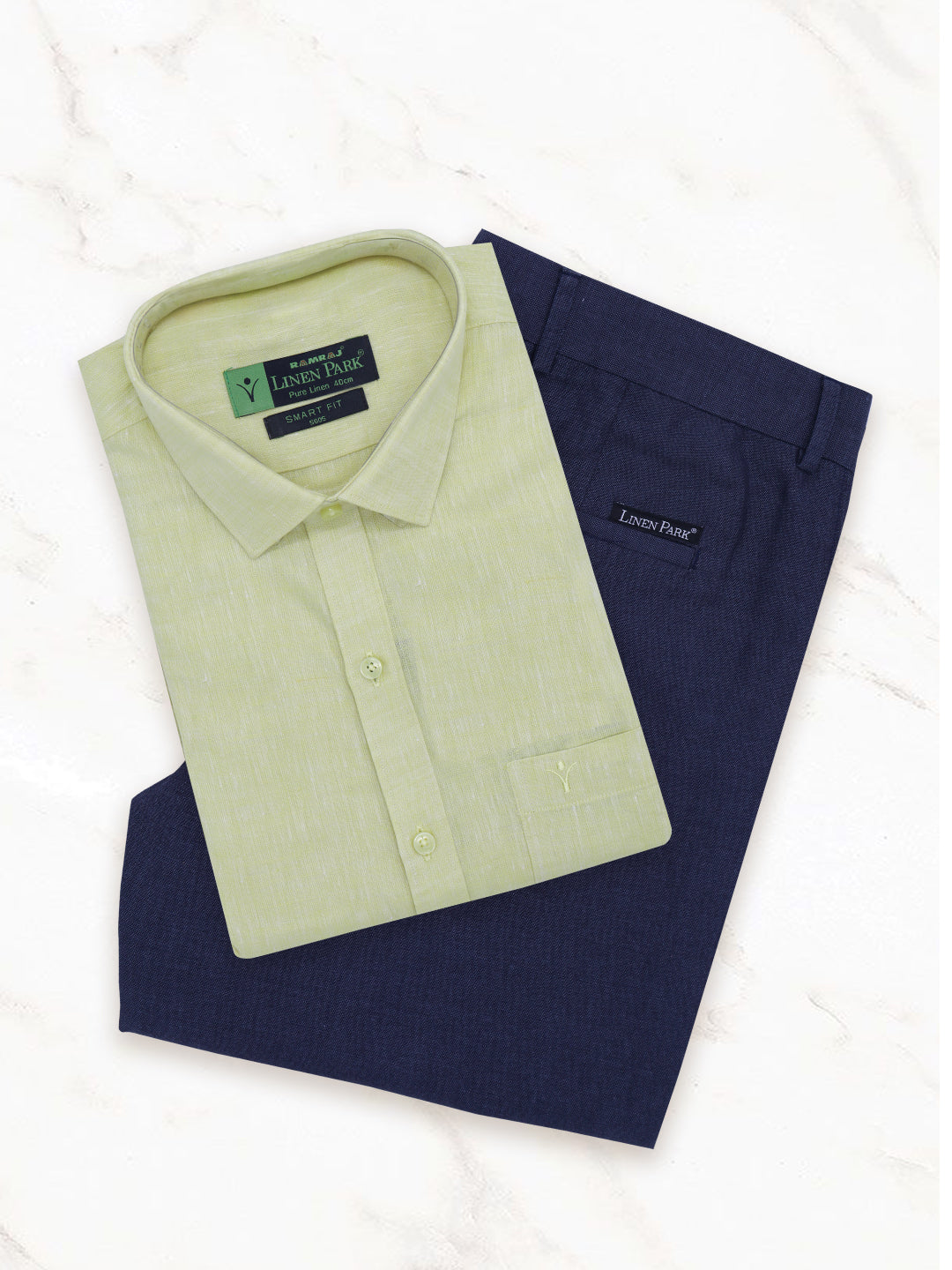 Mens Pure Linen Shirt and Pant Combo L86