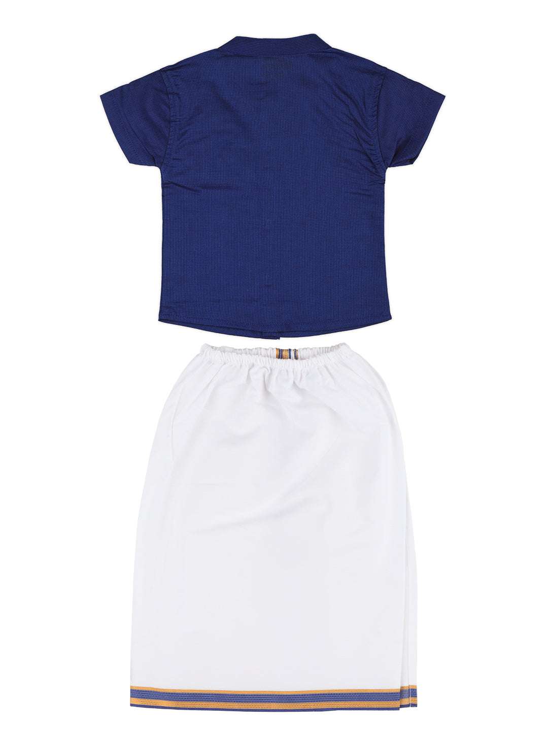 Born Baby Shirt & Dhoti Set Blue GL5