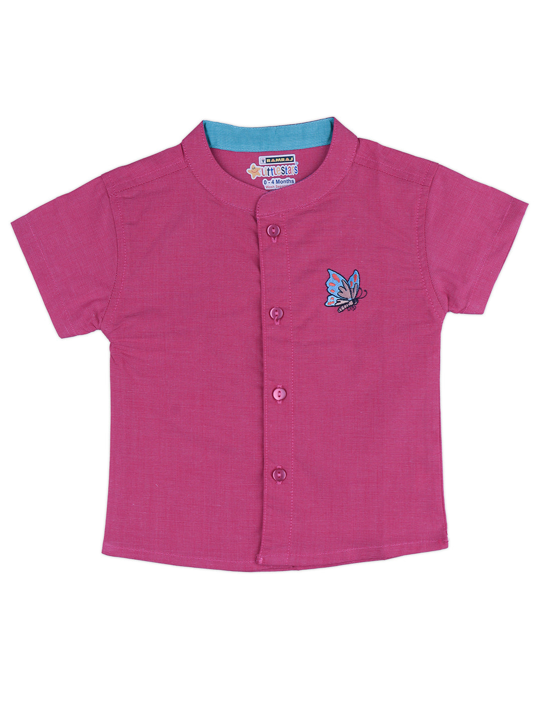 Born Baby Shirt with Pant and Panchakacham Set Pink G7